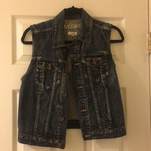 Madewell denim vest never worn